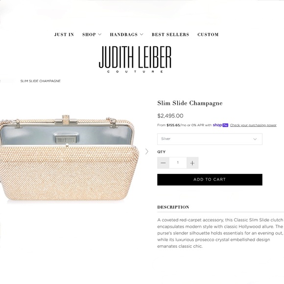 Judith Leiber Champagne Small Gold Minaudiere Slide Lock Bag/Clutch - Picture 9 of 16